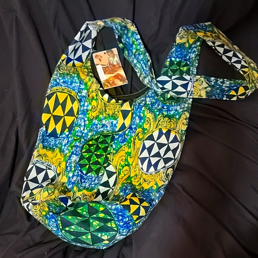 NWT Colorful Patterned Hippie Style Crossbody Bag